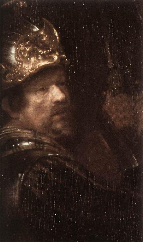 REMBRANDT Harmenszoon van Rijn The Nightwatch (detail)  HG France oil painting art